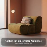 Curved Sectional Sectional Italian Design Aesthetic Living Room Furniture Light Luxury Oversized for Interior Designers
