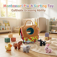 Mini Farm House Plush Toy for Infants and Toddlers