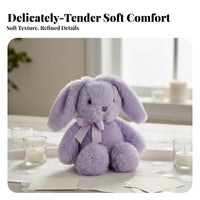 Bow Tie Bunny Soft Cozy and Snuggly Bunny Soft Toy High-Quality Textile Hare Stuffed Animal for Young Children, Infants, Birthday Gift, Wedding Favor