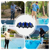Pool Vacuum Head with Side Brush Wear Resistant 14 Inch Pool Vacuum Head for Spa