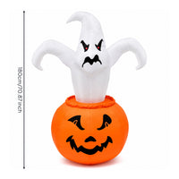 Glowing Ghost Inflatable with Pumpkin Lantern Inflate Inflatable Ghost with Pumpkin LED-Lit Halloween Decoration with Light Festive for Porch