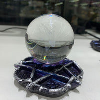 跨境货源 五芒星 树脂工艺品 球托 水晶球底座  创意居家摆件手工
