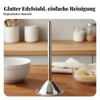 Stainless Steel Sausage Funnel Large Bell Mouth Sausage Filler Nozzle