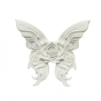 Rose Butterfly Ornament Dollhouse Decoration Dark Gothic Miniature Scene Accessory 3D Butterfly Ornament Miniature Home Decor