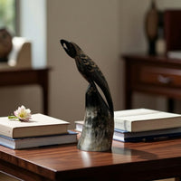 Parrot Sculpture Decorative Parrot Statue Artistic for Living Room, Bookshelf