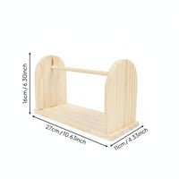 Wooden Ribbon Rack Sturdy and Yarn Spool Holder Portable Creative Craft Thread Stand for Florists, Flower Shop