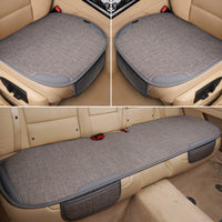 I&P Linen Car Seat Cushion Set - All-Season, 3-Piece