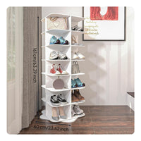 Rotating Shoe Rack Space Saving 360 Degree Shoe Organizer Sturdy Construction Household Storage for Corner