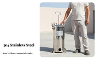 Stainless Steel Pressure Feed Paint Tank 15L Paint Kit Wide Coating Compatibility Pressure Pot for Resin Casting