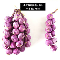 Realistic Artificial Fruit and Vegetable String Decor for Home, Kitchen, and Photography Props