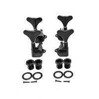4 Pieces All-Metal Construction Sealed Bass Tuners Long-Lasting Electric Bass Machine Heads for Luthiers