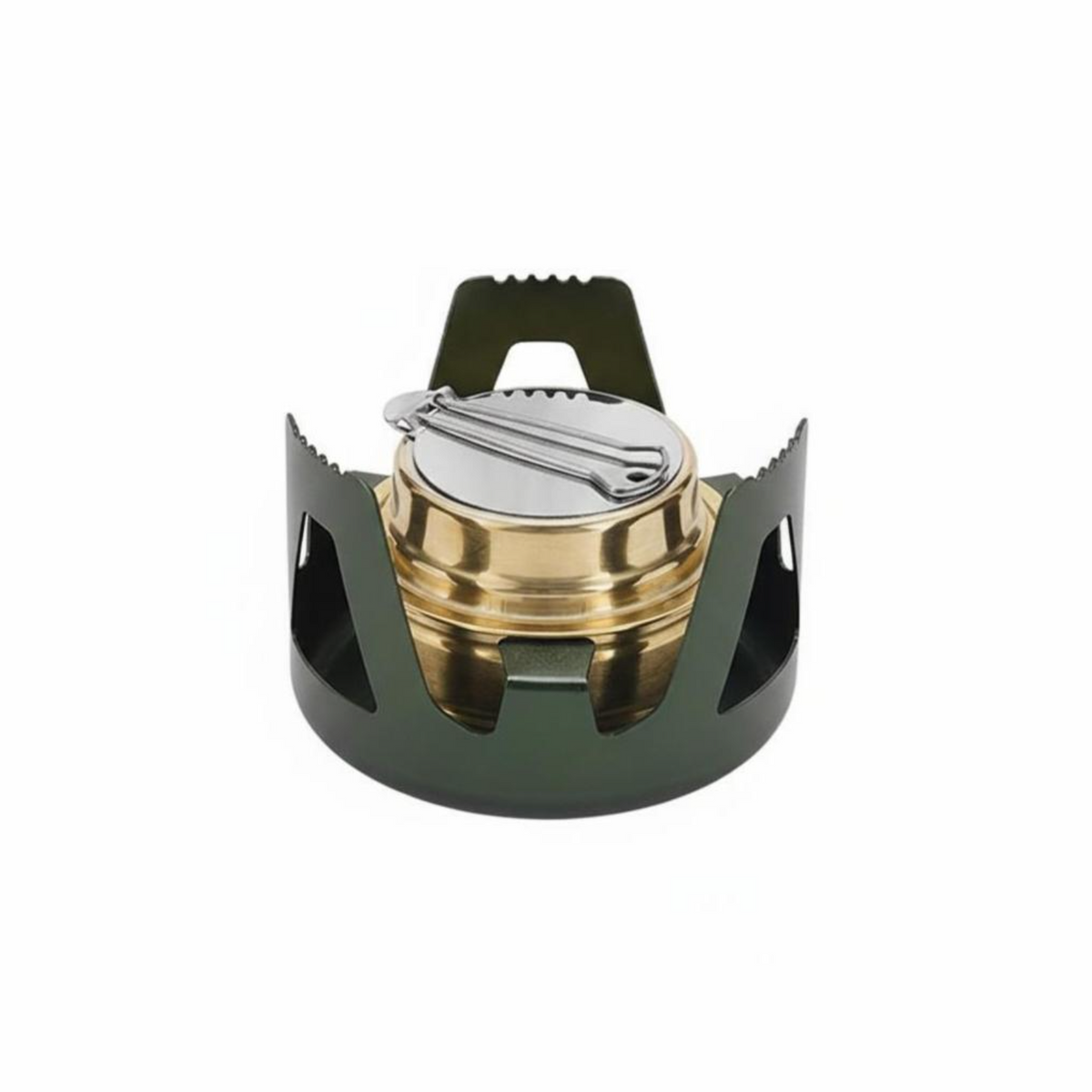 Dual-fuel stainless steel mini stove