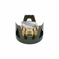 Dual-fuel stainless steel mini stove