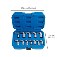 Universal Brake Line Wrench, Multi-Angle Open-End Tool, Automotive Repair, Quick Removal, precise Grip