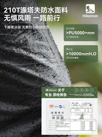 Hikeman户外露营防水裤轻量化登山徒步防暴雨快脱下半身分体腿套