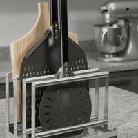 Pizza Peel Ventilated Rack 304 Stainless Steel Pizza Peel Paddle Holder Rack Food Storage for Restaurants