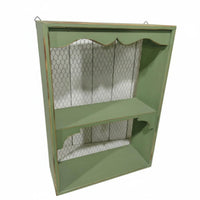 Rustic Cubby Shelf with pegs Distressed Finish Display Rack Vintage aesthetic
