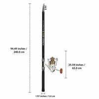 fishing rod and reel combo