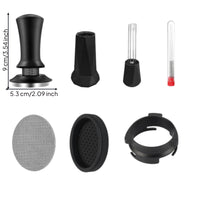 Espresso Pressing Kit 54mm Puck Screen Complete Tools for Home Baristas, Small Kitchens
