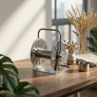 Stainless Steel Hose Reel Rust Resistant Garden Hose Storage Rack for Outdoor