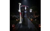 Freestanding Grim Reaper with Reaping Blade Oversized Inflatable Grim Reaper Outdoor Seasonal for Yard, Halloween Parties, Storefront