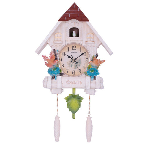 Cuckoo Style Clock with Pendulum Decorative for Bedroom, Kids