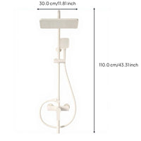 Digital thermostat rainfall shower set