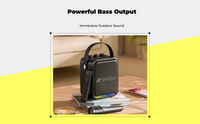 Portable PA speaker with karaoke mic