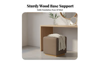 Upholstered Square Stool Nordic Design Small Seat Sturdy for fromice, Shop Owners