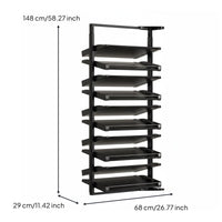 Rotating Shoe Rack Space Saving Closet Shoe Storage Rack Large Capacity Multi-Tier Storage Shelf for Adults, Renters, Dressing Room, Bedroom, Entryway