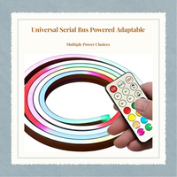 RGB Light Strip, Color Changing, Flexible, Portable, Remote