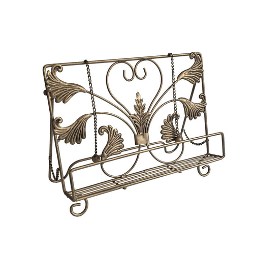 Book Stand with Weights Vintage Iron Book Stand Metal for Kitchen