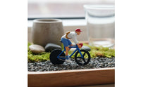 1:64 Scale Figures Micro Landscape Mini Cyclist Model Realistic Details