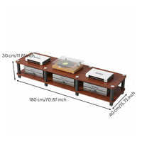 Multi-Tier Equipment Stand Large Capacity Open Shelf High-Fidelity Cabinet Stable Frame 4-Shelf Audio Rack for Home Theater Enthusiasts