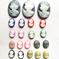 Resin Goddess Queen Angel Head Earrings Studs for Jewelry Making and Apparel Accessories