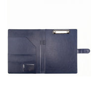 A4 Clipboard Folder Sturdy PU Leather Padfolio Lightweight for Meetings