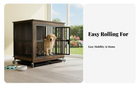 Furnitureand Design Dog Kennel Sturdy Construction Dog Kennel End Table Sturdy Duty Safe Door Secure Fastener for Indoors