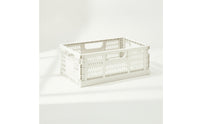 Foldable Basket with Handles Portable Plastic Basket with Handles Stackable