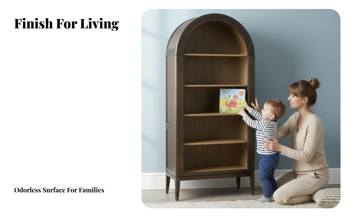 Arched shelving unit Floor-Standing Arched Top shelving unit Opendesign Shelving Storage Furniture for Book Lovers, Decorators, Study Room, Bedroom