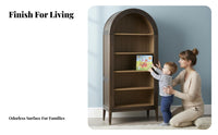 Arched shelving unit Floor-Standing Arched Top shelving unit Opendesign Shelving Storage Furniture for Book Lovers, Decorators, Study Room, Bedroom