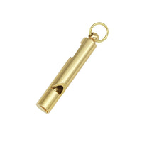 Brass Whistle Bottle Opener Keychain for Outdoor Survival and Everyday Carry
