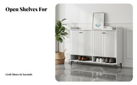Tilting Drawer Shoe Cabinet Modern design Home Furniture Space-Saving Hidden Storage for Families, Homeowners