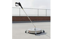 Commercial Grade Stainless Steel Rotary Floor Scrubber 4000 PSI 20 Inch Pressure Washer Surface Cleaner Splash-Clear Skirt for Driveway