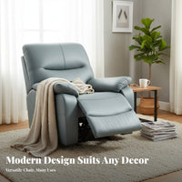 Upholstered Recliner Padded Cushioning Pushrear Recliner Modern Design Easy Assembly for Adults, Bedroom, study corner, Office