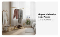 Rolling Clothes Rack with Shelf Easy to Move Garment Stand On casters Modern Design for Homeowners, Adults, Bedroom