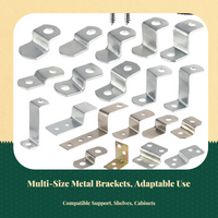 Z Shaped Corner Bracket, Metal Fastener, sturdy Fixing Accessory for Picture Frame, Furniture, Shelf