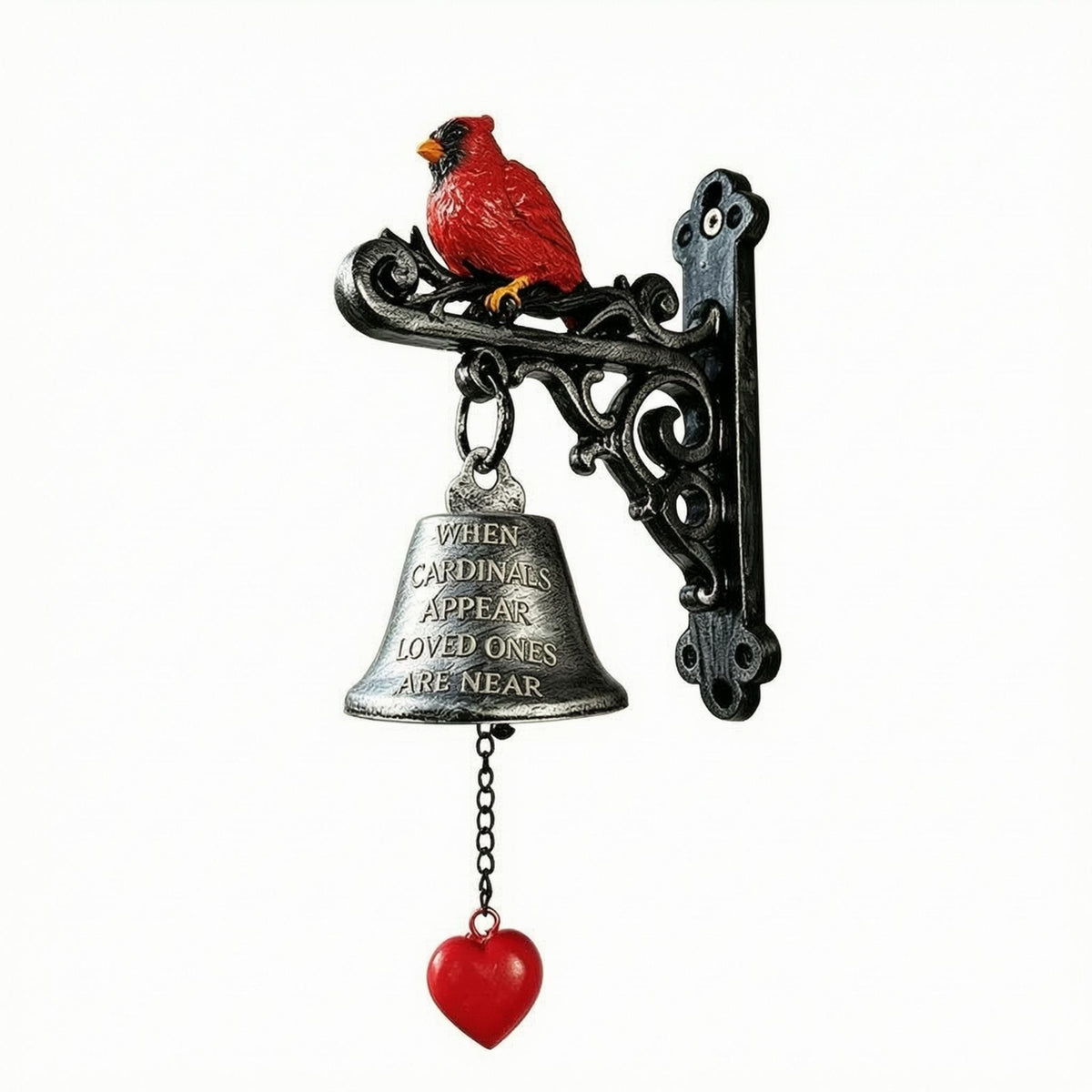 Decorative Wall Bell Filigree Ornate Bird Bell
