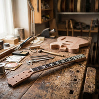 Guitar Neck with Rosewood Fingerboard 22-Fret Electric Guitar Neck Unfinished for Luthier, Custom Builds
