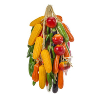 Realistic Artificial Fruit and Vegetable String Decor for Home, Kitchen, and Photography Props