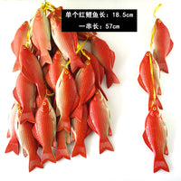 Realistic Artificial Fruit and Vegetable String Decor for Home, Kitchen, and Photography Props